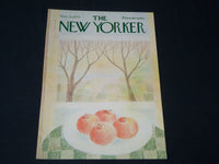 1970 NOVEMBER 28 NEW YORKER MAGAZINE FRONT COVER ONLY - APPLE ART DECO