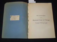 1910 MUNICIPAL COURT OF CHICAGO FIFTH ANNUAL REPORT - K 2700