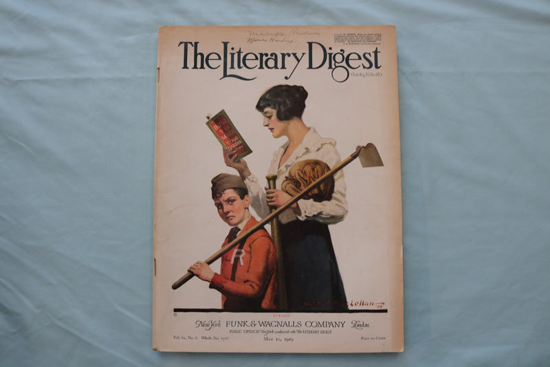 1919 MAY 10 THE LITERARY DIGEST MAGAZINE - SPRING COVER - E 26615