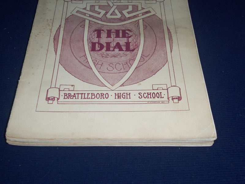 1909-1910 THE DIAL BRATTLEBORO HIGH SCHOOL MAGAZINE LOT OF 6 - INFO. - O 2342