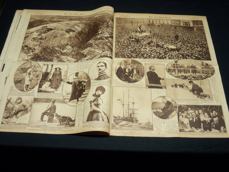 1922 MARCH 5 NEW YORK TIMES PICTURE SECTION NO. 4 & 5 - BABE RUTH - NT 8852
