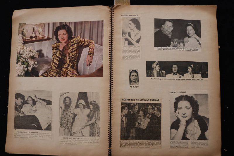 1940'S HOLLYWOOD SCRAPBOOK - RITA HAYWORTH - PAULETTE GODDARD - E 24888