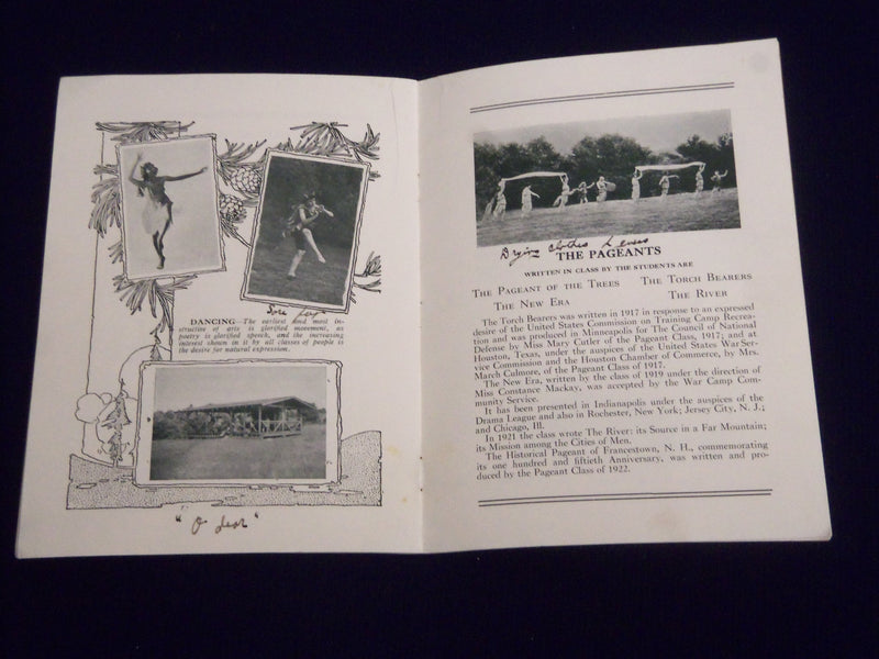 1923 THE OUT-DOOR PLAYERS SEASON OF 1923 - PETERBOROUGH NEW HAMPSHIRE - SP 2530