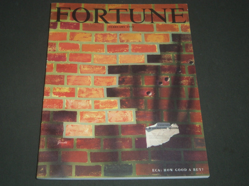 1949 FEBRUARY FORTUNE MAGAZINE - GREAT COVER & ADS - F 226
