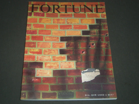 1949 FEBRUARY FORTUNE MAGAZINE - GREAT COVER & ADS - F 226