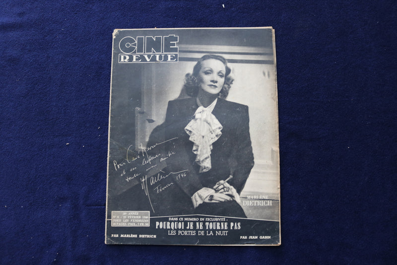 1946 FEBRUARY 22 CINE REVUE MAGAZINE - MARLENE DIETRICH - FRENCH COVER - E 23883