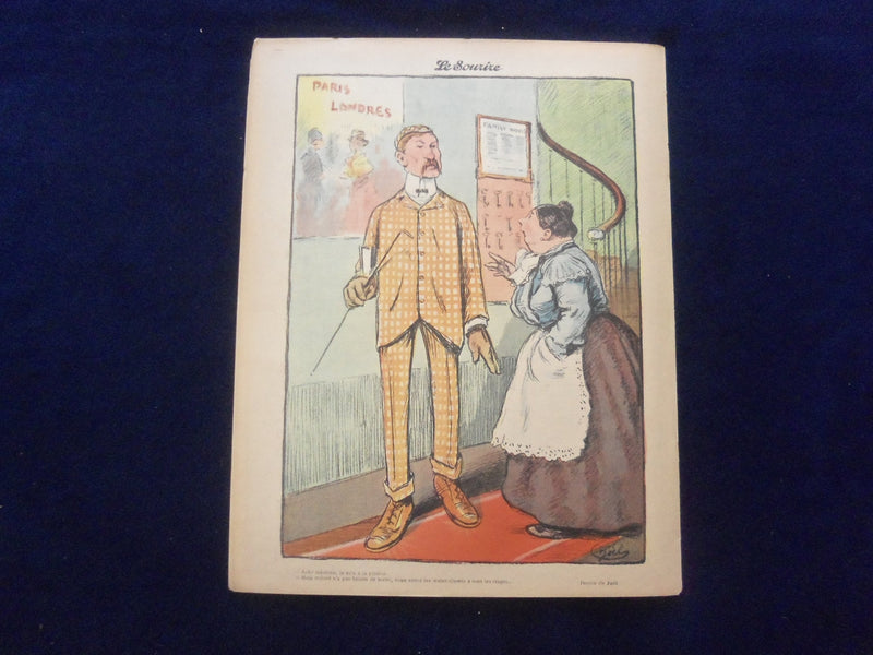 1904 MARCH 12 LE SOURIRE MAGAZINE - ILLUSTRATED COMEDY - FRENCH TEXT - SP 4866G