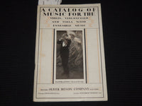 1930'S A CATALOG OF MUSIC FOR THE VIOLIN - VIOLONCELLO - ENSEMBLE MUSIC - K 585