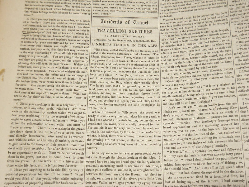 1842 JAN-JUL THE NEW WORLD JOURNAL BOUND VOLUME - DICKENS - LONGFELLOW - R 731P