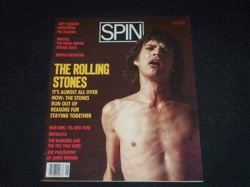 1986 AUGUST SPIN MAGAZINE - MICK JAGGER COVER - GREAT PHOTOS - SP 4142