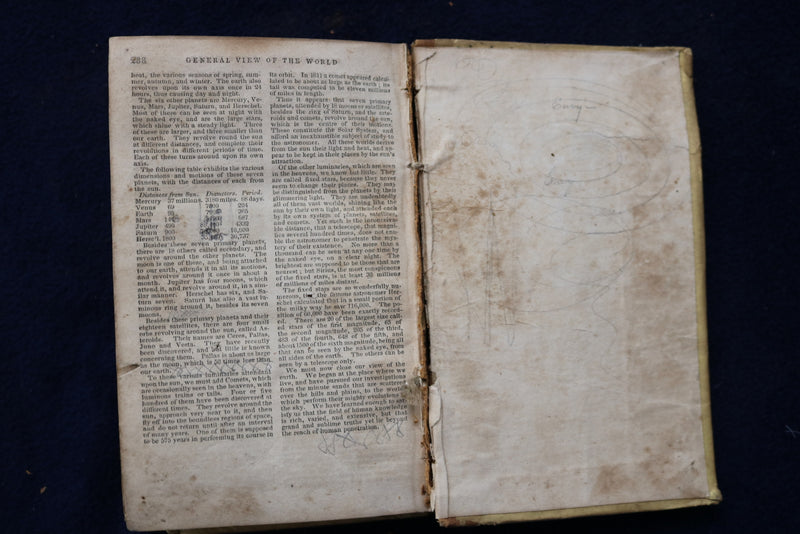 1833 THE MALTE-BRUN SCHOOL GEOGRAPHY HARDCOVER BOOK - KD 9442