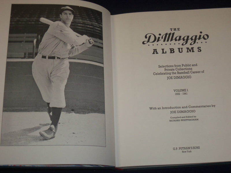 1989 THE DIMAGGIO ALBUMS BOXED SET OF 2 VOLUMES 1 & 2 - GREAT PHOTOS - KD 1403