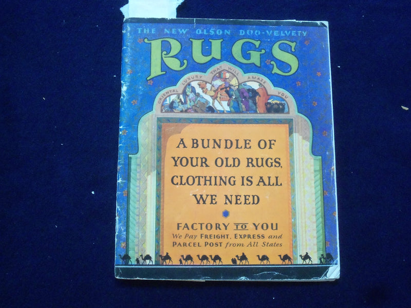 1930 OLSON DUO-VELVETY RUGS CATALOG - SOFTCOVER - J 9643