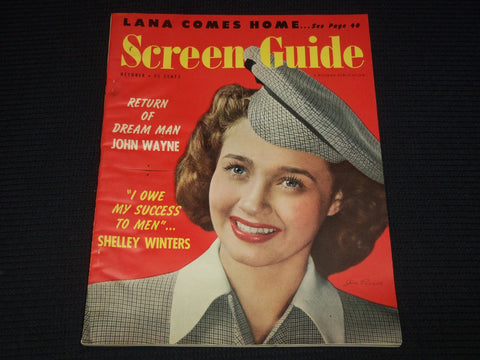 1949 OCTOBER SCREEN GUIDE MAGAZINE - JANE POWELL COVER - 14594
