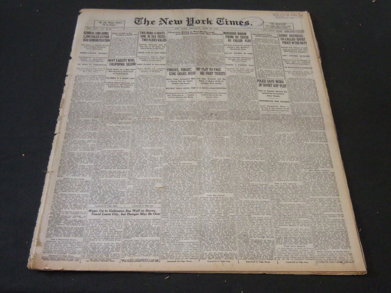 1921 JUNE 23 NEW YORK TIMES - NIP PLOT TO FAKE BIG FIGHT TICKETS - NT 5488