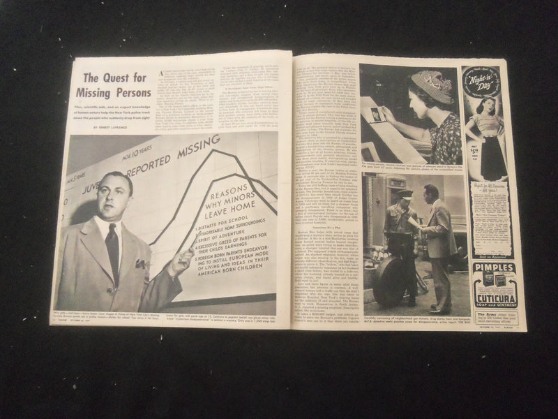 1947 OCT 26 SYRACUSE HERALD AMERICAN PARADE MAGAZINE - HARVEST - SP 886Y