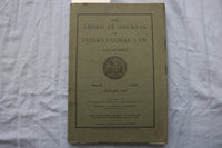 1916 JANUARY THE AMERICAN JOURNAL OF INTERNATIONAL LAW SOFTCOVER BOOK - K 3202