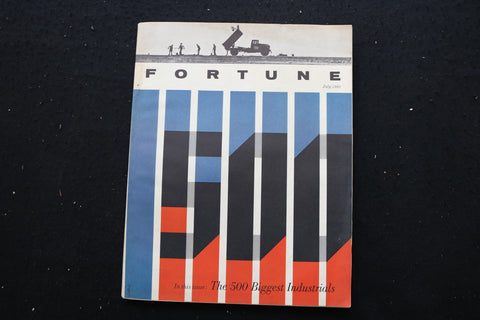 1960 JULY FORTUNE MAGAZINE - THE 500 BIGGEST INDUTRIALS COVER - E 10347