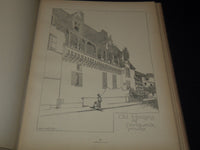 1892 ARCHITECTURAL COMPOSITIONS VOLUME BY HENRY P. KIRBY - 50 PLATES - Z 281