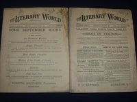 1891 THE LITERARY WORLD MAGAZINE LOT OF 6 ISSUES - NICE ARTICLES - O 2618