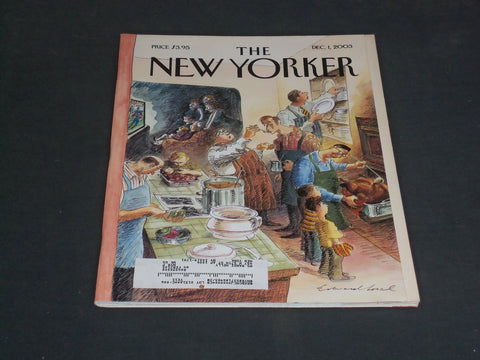 2003 DECEMBER 1 THE NEW YORKER MAGAZINE - ILLUSTRATED COVER - NY 1993