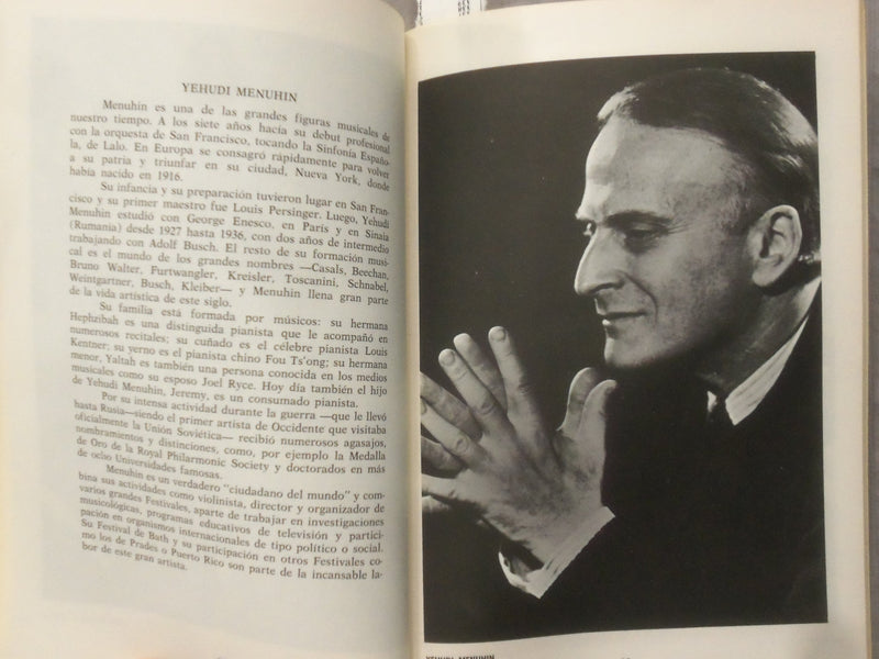 1969 FESTIVAL CASALS SOFTCOVER BOOK - SAN JUAN DE PUERTO RICO - SPANISH - K 284