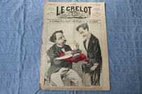 1872 JULY 28 LE GRELOT NEWSPAPER - SI DUMAS FILS AVAIT UN FILS- FRENCH - NP 8593