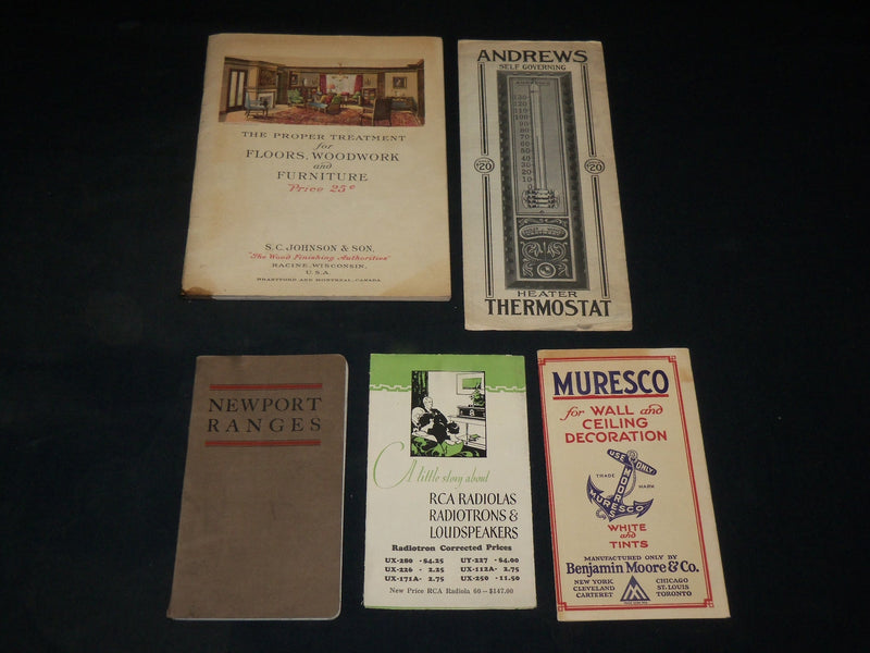 1900'S CATALOGS & BROCHURES LOT OF 5 DIFFERENT - J 6119