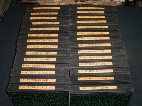 1894-1907 ARCHIV FUR AUGENHEILKUNDE KNAPP SCHWEIGGER VOLUME LOT OF 28 - R 372