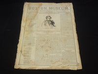 1850 JULY 27 BOSTON MUSEUM NEWSPAPER MILLARD FILLMORE - 13TH PRESIDENT - NP 9056