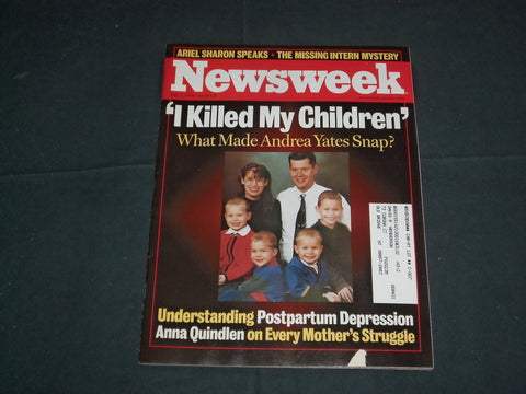 2001 JULY 2 NEWSWEEK MAGAZINE - ANDREA YATES - I KILLED HER CHILDREN - NW 1096