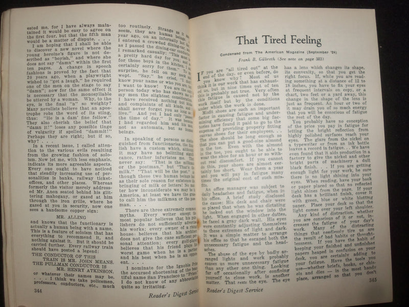 1924 OCTOBER THE READER'S DIGEST SOFTCOVER BOOK - NUMBER 30 - J 9909
