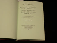 1972 A LETTER TO PHILIP HOFER HARDCOVER BOOK BY JAN VAN KRIMPEN - KD 6378
