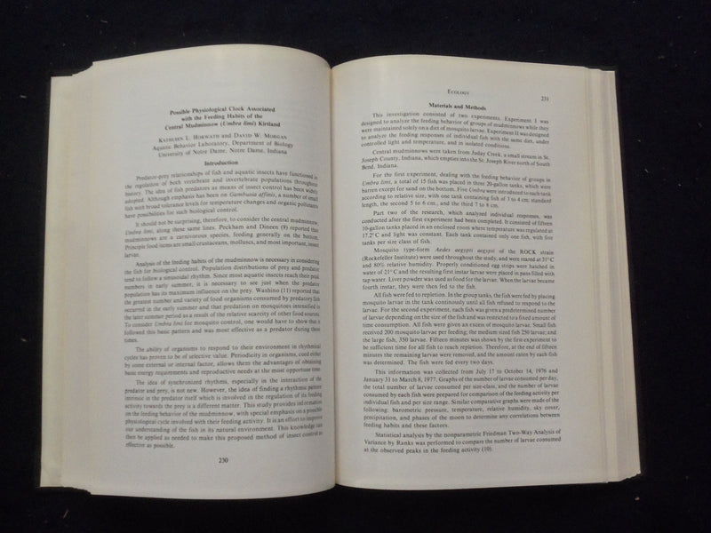 1977 INDIANA ACADEMY OF SCIENCE PROCEEDINGS HARDCOVER BOOK - KD 8291