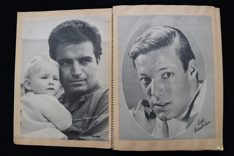 MOVIE STARS SCRAPBOOK-RICHARD CHAMBERLAIN-CONNIE STEVENS-MICHAEL LANDON- E 26435