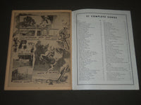 1941 RED FOLEY'S COWBOY SONGS SOFTCOVER BOOK - DELUXE EDITION - J 2537