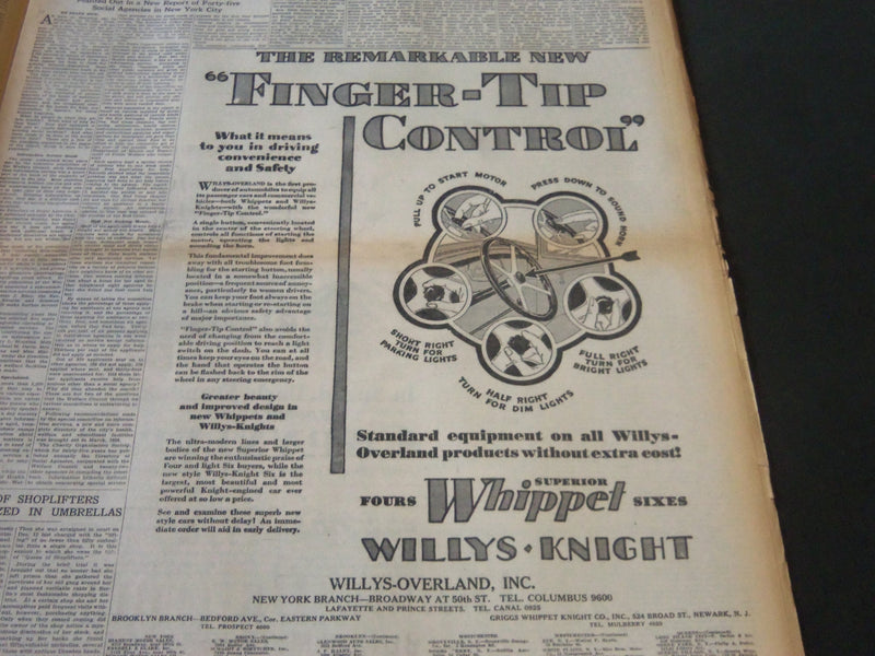 1929 JAN 20 NEW YORK TIMES AUTO - TRYING TO UNLOCK WHEELS OF TRAFFIC - NT 6624