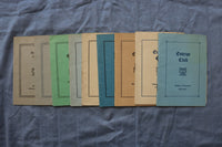 1942-1952 EUTERPE CLUB PROGRAMS - MADISON, WISCONSIN - LOT OF 9 - O 3865