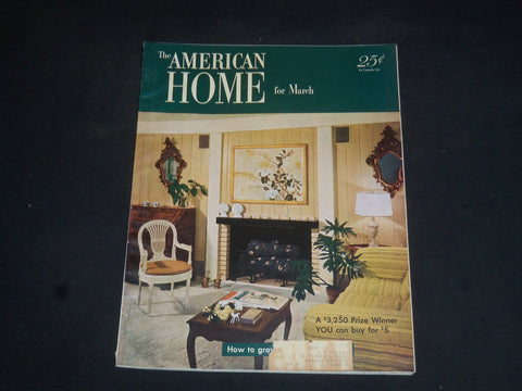 1952 MARCH THE AMERICAN HOME MAGAZINE - NICE COVER, STORIES & PHOTOS - SP 7143