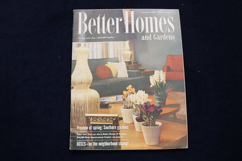 1956 FEB BETTER HOMES AND GARDENS MAGAZINE - SOUTHERN GARDENS COVER - E 11620
