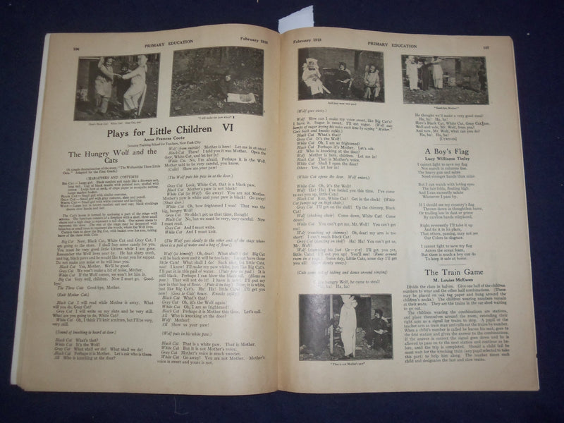 1918 FEBRUARY PRIMARY EDUCATION MAGAZINE - J 9777