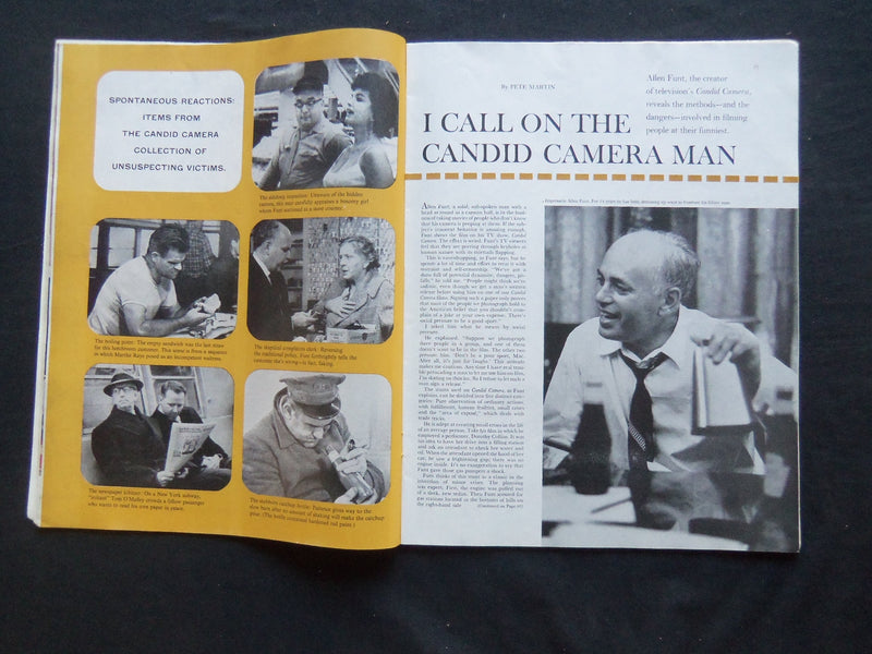 1961 MAY 27 THE SATURDAY EVENING POST MAGAZINE - ALLEN FUNT ARTICLE - SP 2275