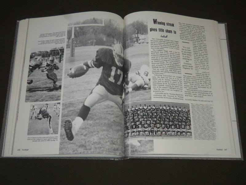 1991 COBBER CONCORDIA COLLEGE YEARBOOK - MOORHEAD MN - GREAT PHOTOS - YB 1081