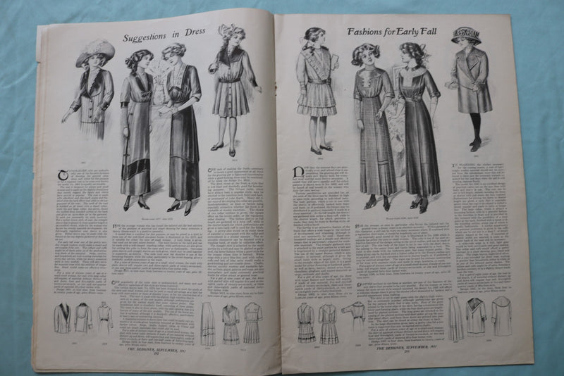 1911 SEPTEMBER THE DESIGNER MAGAZINE - STANDARD FASHION COMPANY - E 24868