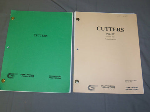 1992 CUTTERS TELEVISION SCRIPTS - PILOT SCRIPTS - LOT OF 2 - O 3099