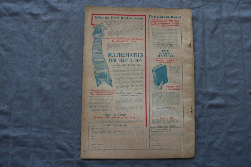 1931 MAY RADIO NEWS MAGAZINE - BLACK LIGHT COVER - ST 1006J