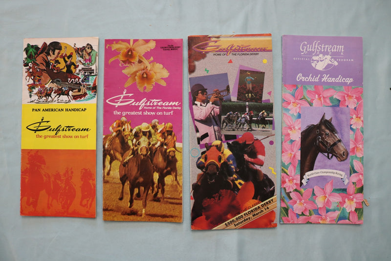1985-2007 GULF STREAM PARK HORSE RACING PROGRAMS - LOT OF 62 - O 3957