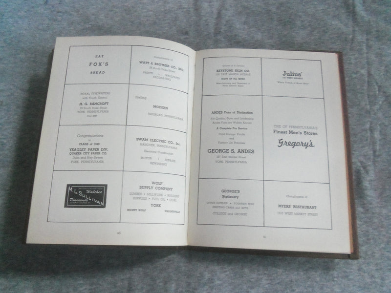 1949 THE TOWER YORK JUNIOR COLLEGE YEARBOOK - YORK, PENNSYLVANIA - YB 2892
