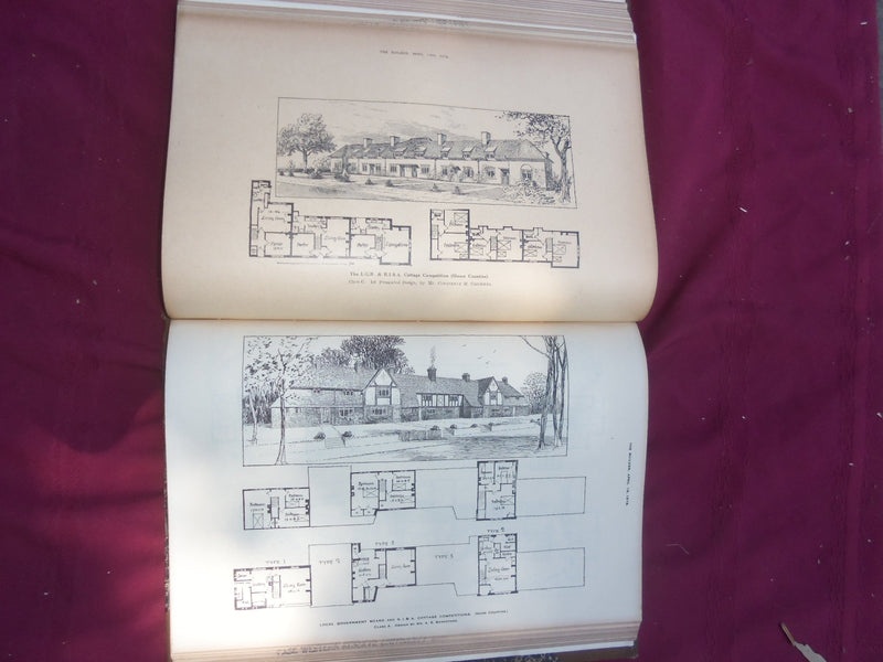 1918 JANUARY-JUNE THE BUILDER U. K. MAGAZINE BOUND VOLUME - FOLD OUTS- C 58