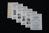 1935-1938 EDISON THEATRE MOVIE PROGRAMS - LOT OF 6 - K 1972